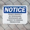 Signmission Private Property No Trespassing Trespassers OSHA Notice Sign, Plastic, 10in W x 7in L, 2PK OS-2PACK-NS-P-710-L-17855 - alternate 3